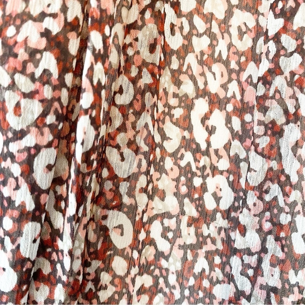 TED BAKER Vallyy Draped Cinched Waist Batwing Midi Dress Animal Print - Picture 13 of 13